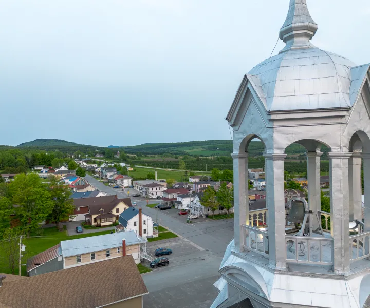 Village vue de l'église