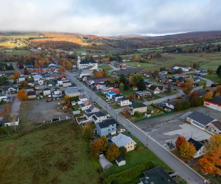 Village vue aérienne