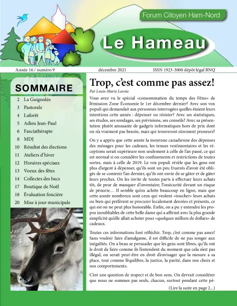 Le Hameau décembre 2021
